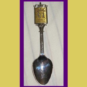 Vintage 1982 Nickel Silver SL/EI FDN Inc. Statue of Liberty Centennial Spoon